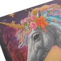 CRYSTAL ART Kit Carte à diamanter 18x18cm - Licorne enchantée Crystal Art - 4 CRYSTAL ART Kit Carte à diamanter 18x18cm - Licorne enchantée Crystal Art - 4