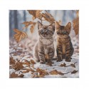 CRYSTAL ART Tableaux à diamanter 30x30cm - Duo de chatons en hiver Crystal Art - 1 CRYSTAL ART Tableaux à diamanter 30x30cm - Duo de chatons en hiver Crystal Art - 1