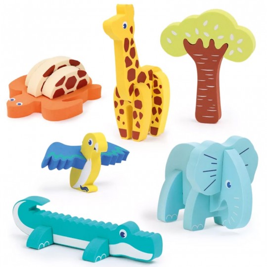Puzzle 3D Animaux en mousse - Ludi LUDI - 1