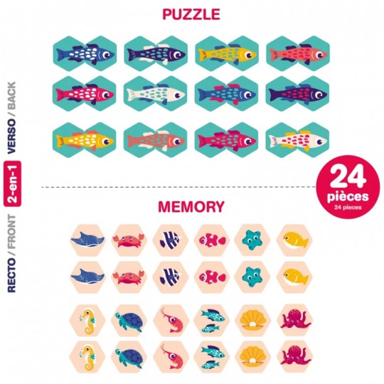 Memory Puzzle de bain 2 en 1 - Ludi LUDI - 3
