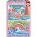 Puzzles 2x48 pcs Licornes Magiques - Educa EDUCA BORRAS - 1 Puzzles 2x48 pcs Licornes Magiques - Educa EDUCA BORRAS - 1