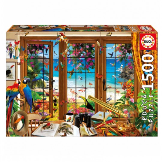 Puzzle 1500 pcs Fenêtre de l'observateur d'oiseaux - Educa EDUCA BORRAS - 1
