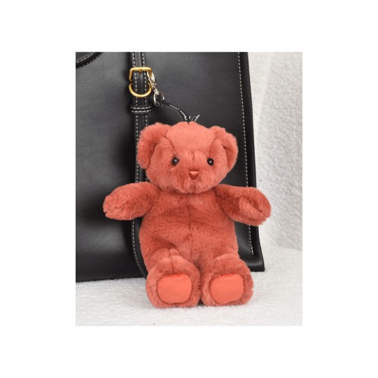 Porte clé Bijou de sac Ours peluche 20 cm Terracotta - Doudou et compagnie Doudou et compagnie - 2