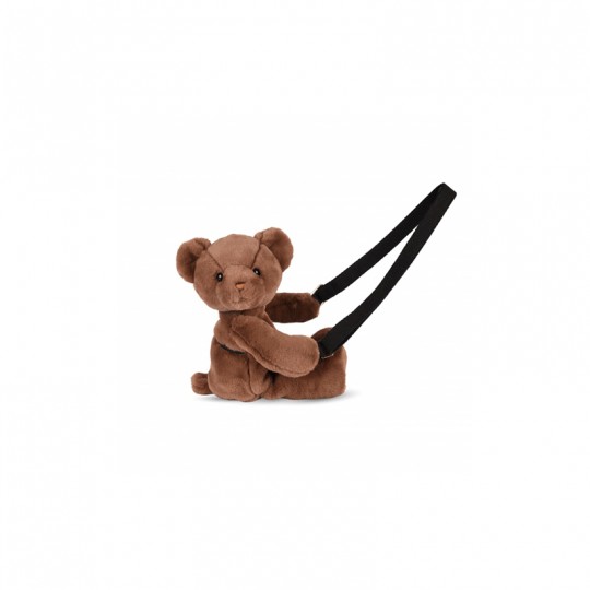Sac bandoulière Ours en peluche Marron 30 cm - Doudou et compagnie Doudou et compagnie - 1