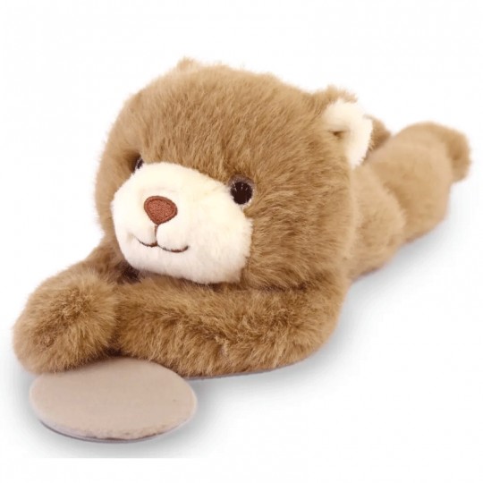 Peluche bien être : Ours en peluche magnétique Podcolle marron 30 cm - Histoire d'Ours Histoire d'Ours - 1