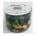 DIAM'S Pot 5000 Miroirs indiens, assortiment de 5 couleurs Diam's - 1 DIAM'S Pot 5000 Miroirs indiens, assortiment de 5 couleurs Diam's - 1