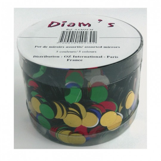 DIAM'S Pot 5000 Miroirs indiens, assortiment de 5 couleurs Diam's - 1