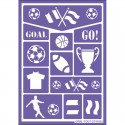 GRIM TOUT Pochoir de maquillage Sport Grim'Tout - 1 GRIM TOUT Pochoir de maquillage Sport Grim'Tout - 1