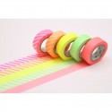 Masking Tape MT Boîte de 5 motifs assortis NEON 2 Masking Tape - 3 Masking Tape MT Boîte de 5 motifs assortis NEON 2 Masking Tape - 3