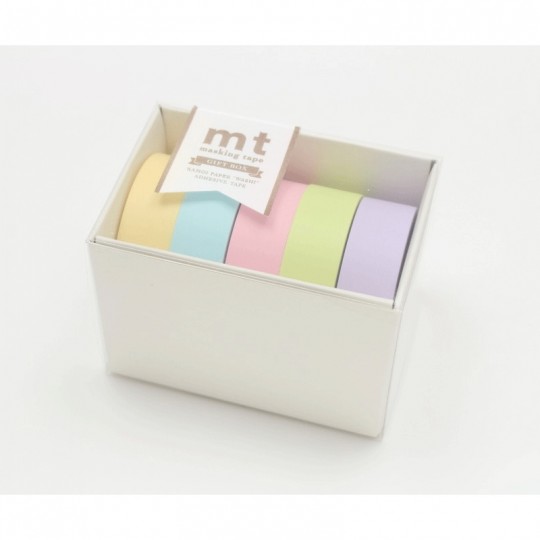 Masking Tape MT Boîte de 5 motifs assortis PASTEL 2 Masking Tape - 2
