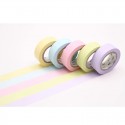 Masking Tape MT Boîte de 5 motifs assortis PASTEL 2 Masking Tape - 3 Masking Tape MT Boîte de 5 motifs assortis PASTEL 2 Masking Tape - 3
