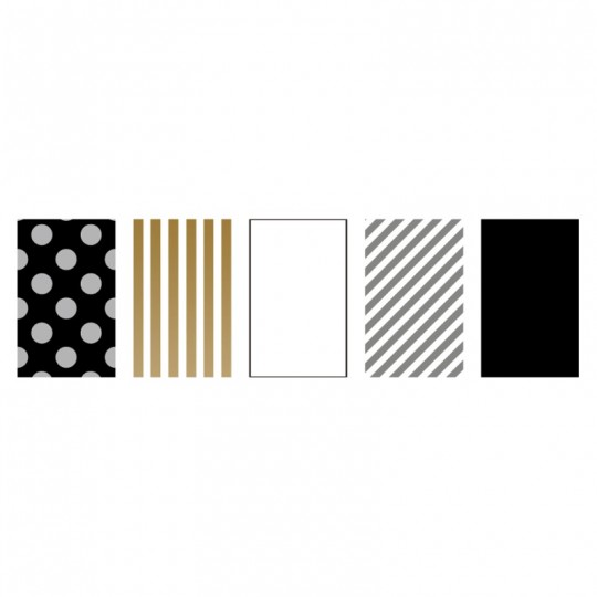 Masking Tape MT Boîte de 5 motifs assortis GOLD/SILVER 2 Masking Tape - 1