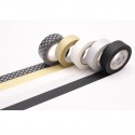 Masking Tape MT Boîte de 5 motifs assortis GOLD/SILVER 2 Masking Tape - 3 Masking Tape MT Boîte de 5 motifs assortis GOLD/SILVER 2 Masking Tape - 3