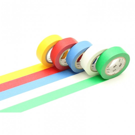 Masking Tape MT Boîte de 5 rouleaux assortis BASIC Masking Tape - 1