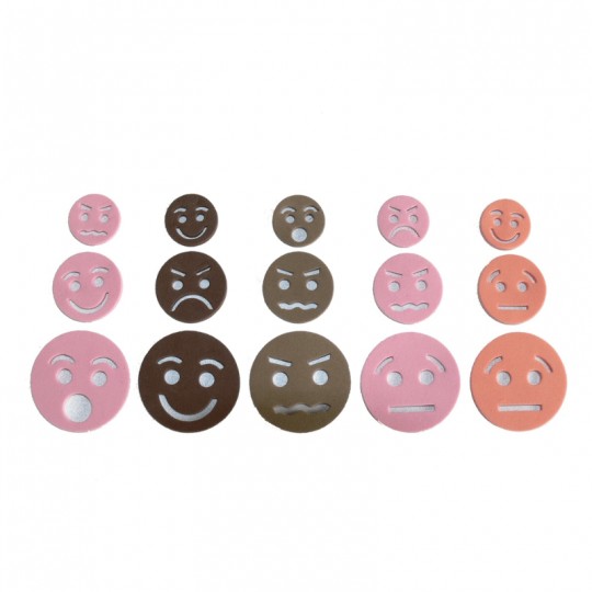 Lot de 60 visages en mousse avec expression - OZ International OZ International - 1