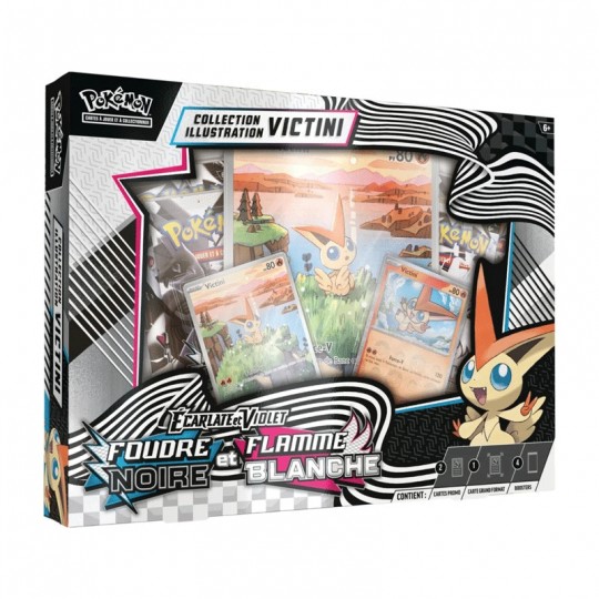 Pokémon : Coffret Collection Illustration Foudre Noire&Flamme Blanche EV10.5 - Victini Pokémon - 1