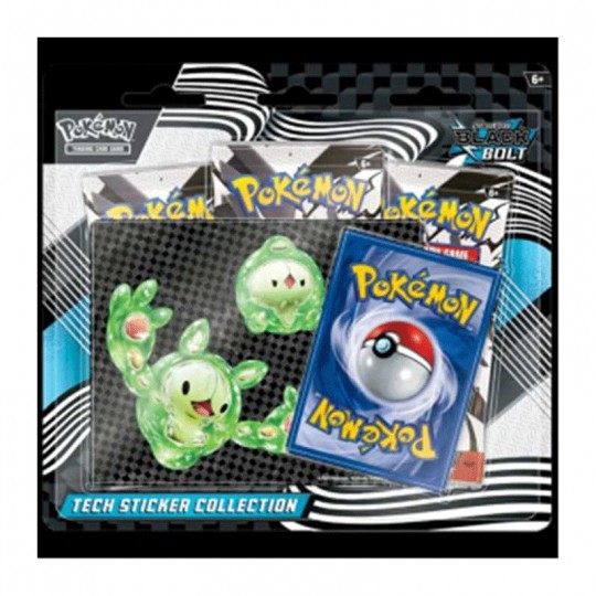 Pokémon : Tripack Collection Autocollant Réajustable Foudre Noire EV10.5 - Symbios Pokémon - 1