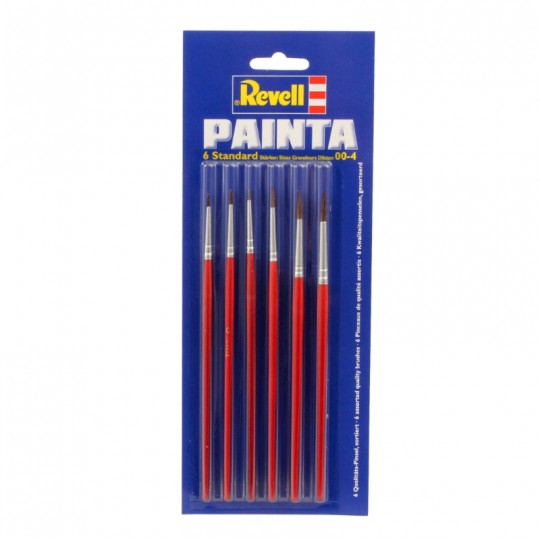 Set de 6 pinceaux de qualité taille 00/4 - Revell Revell - 1