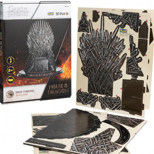 Puzzle 3D House of the Dragon "Iron Throne" 39 pcs - Revell Revell - 2