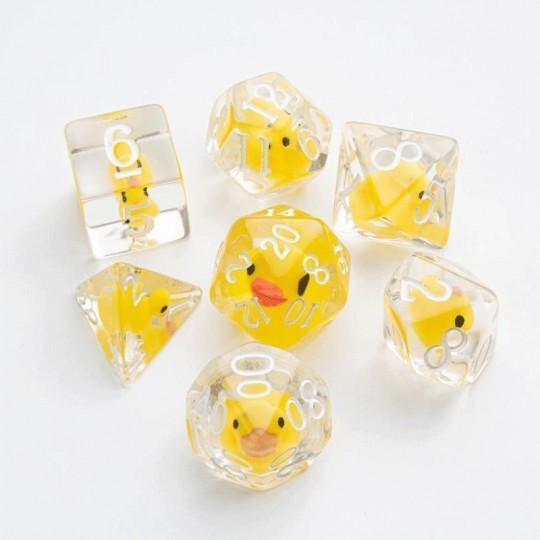 GG : Set de 7 Dés JDR Embraced Series Rubber Duck Gamegenic - 2