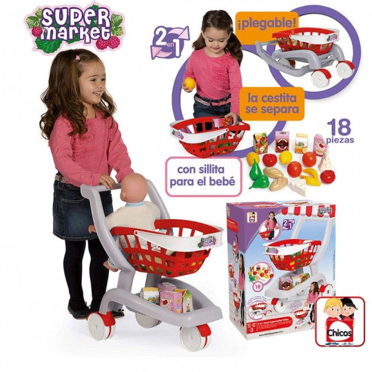 Supermarché Great Supermarket Trolley 2 en 1 - Chicos Chicos - 1