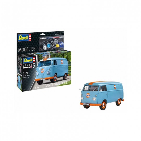 Maquette VW T1 panel van "Gulf" Level 5 échelle 1:24 - Revell Revell - 2