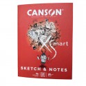Carnet agrafes A5 14,8 x 21 cm Xsmart Sketch & Notes 52 pages 96g/m² - Canson Canson - 2 Carnet agrafes A5 14,8 x 21 cm Xsmart Sketch & Notes 52 pages 96g/m² - Canson Canson - 2