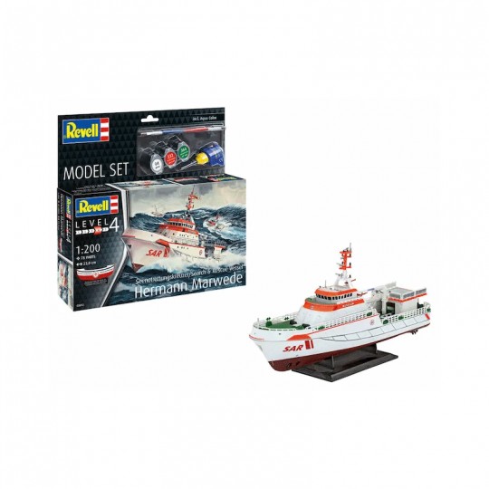 Maquette Navire DGzRS Hermann Marwede Level 4 échelle 1:200 - Revell Revell - 1