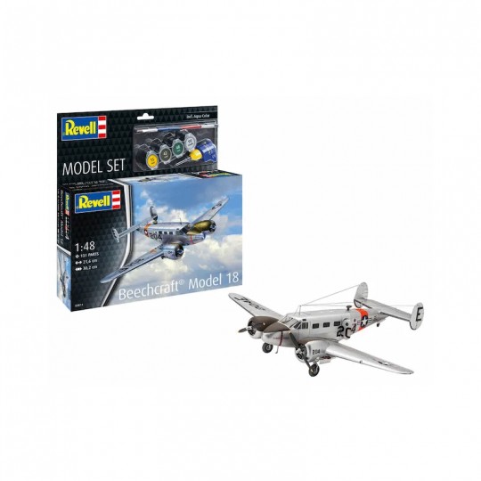 Maquette Avion Beechcraft Model 18 Level 4 échelle 1:48 - Revell Revell - 2