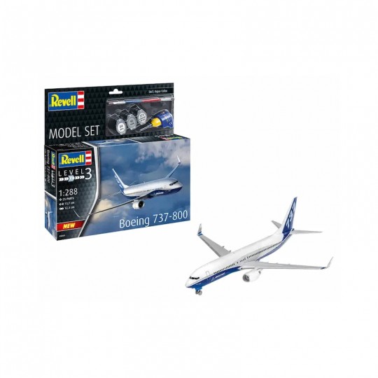 Maquette Avion BOEING 737-800 Level 3 échelle 1:288 - Revell Revell - 2