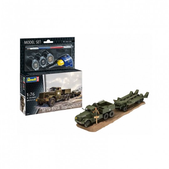 Maquette M19 TANK TRANSPORTER Véhicule militaire Level 4 échelle 1:76 - Revell Revell - 2