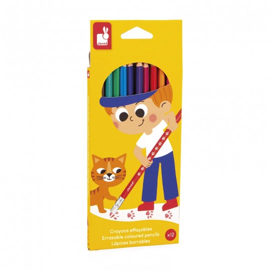 Crayons Effaçables x12 - Janod Janod - 1