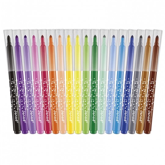 Feutres Longue Durée x18 - Janod Janod - 2