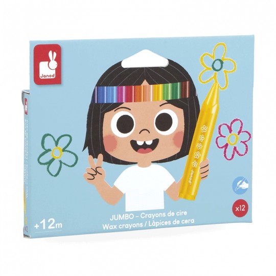 Crayons de Cire x12 - janod Janod - 1