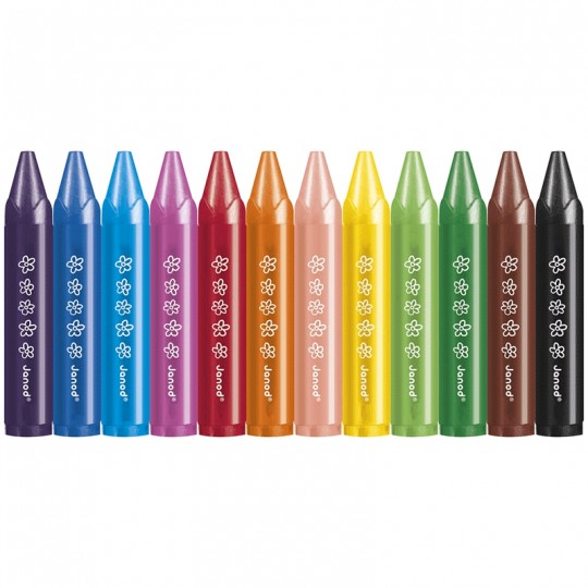 Crayons de Cire x12 - janod Janod - 2