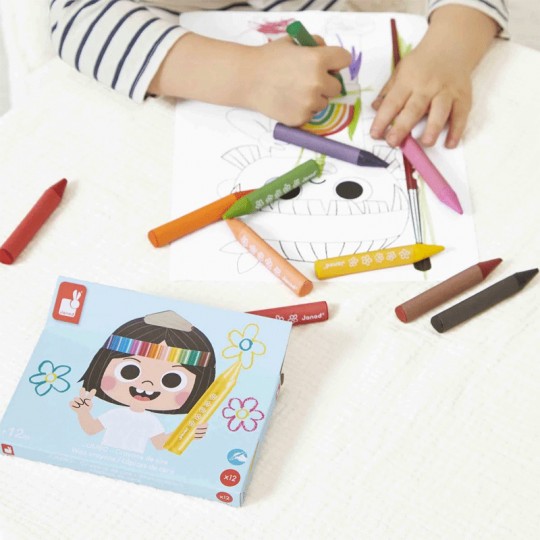 Crayons de Cire x12 - janod Janod - 3