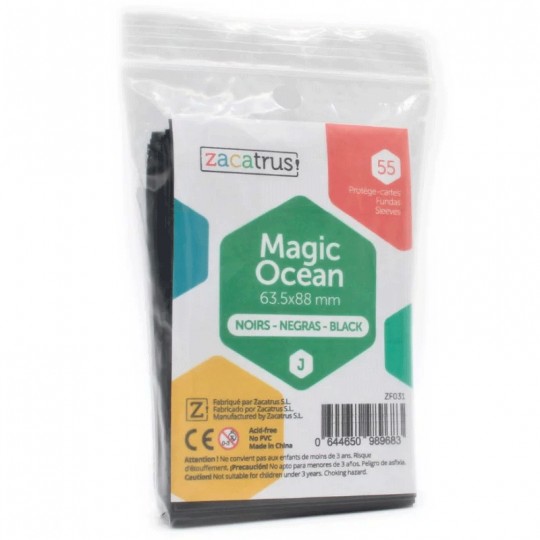 Protège-cartes Magic Ocean noir 63,5x88mm - Zacatrus Zacatrus - 1