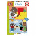 Puzzles 2 X 20 pcs Petit Ours Brun - Educe EDUCA BORRAS - 1 Puzzles 2 X 20 pcs Petit Ours Brun - Educe EDUCA BORRAS - 1