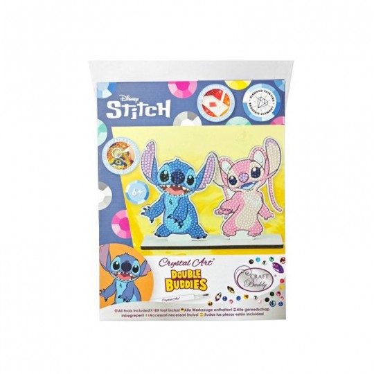 CRYSTAL ART Duo mini Stitch et Angel à diamanter Double Buddie Crystal Art - 1