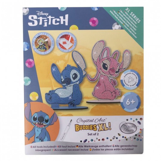 CRYSTAL ART Duo Stitch et Angel à diamanter Buddies XL Crystal Art - 1