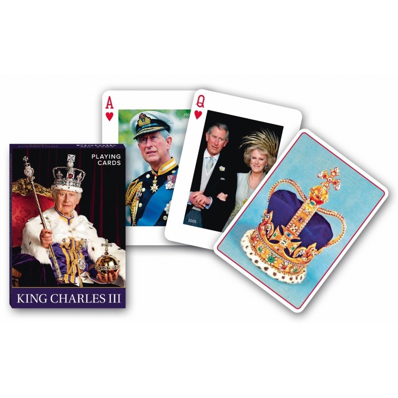 Boite de Jeu de 55 cartes King Charles III - Piatnik