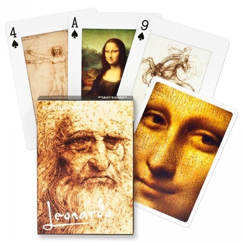 Boite de Jeu de 55 cartes Leonard de Vinci - Piatnik