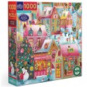 Puzzle 1000 pcs Holiday Village - Eeboo Eeboo - 1 Puzzle 1000 pcs Holiday Village - Eeboo Eeboo - 1