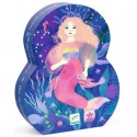 Puzzle silhouette 36 pcs Ella, la sirène - Djeco Djeco - 1 Puzzle silhouette 36 pcs Ella, la sirène - Djeco Djeco - 1