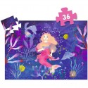 Puzzle silhouette 36 pcs Ella, la sirène - Djeco Djeco - 2 Puzzle silhouette 36 pcs Ella, la sirène - Djeco Djeco - 2