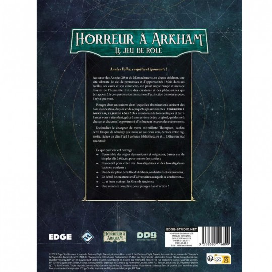 Horreur à Arkham JdR - Manuel Essentiel Edge - 3