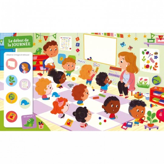 Livre Cherche et trouve des tout-petits : À la maternelle - Auzou Auzou - 1