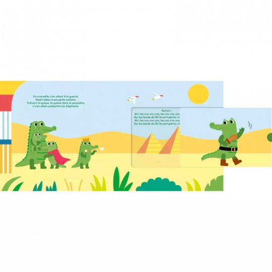 Livre sonore Ma comptine animée : Ah ! les crocodiles - Auzou Auzou - 4