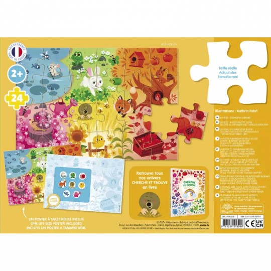 Puzzle 24 pcs Cherche et Trouve des tout petits : Les couleurs - Auzou Auzou - 2