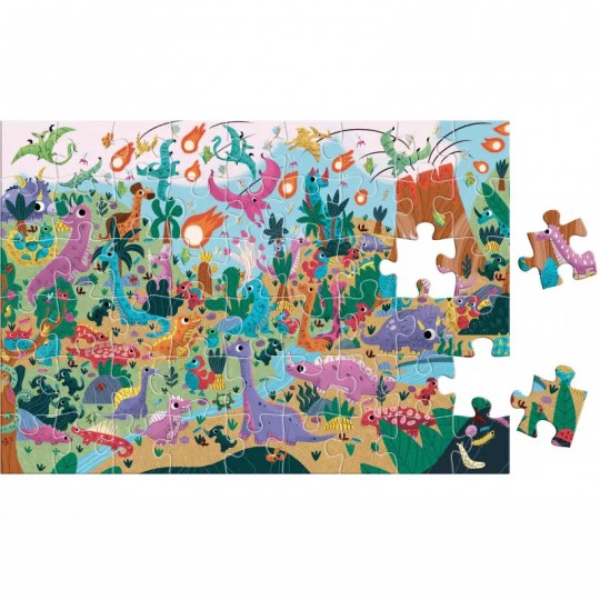 Puzzle 54 pcs Cherche et Trouve : Les Dinosaures - Auzou Auzou - 3
